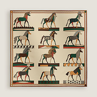 A Toute Allure scarf 90 - Beige | Hermès Mainland China